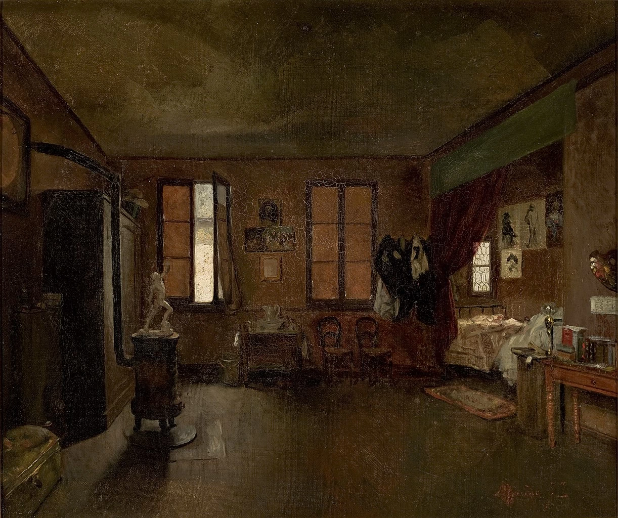 Júnior - Lo studio dell'artista, 1886, Museo d'Arte di São Pauleida